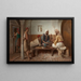 I giocatori di scacchi - Joseph Million — quadro incorniciato alla parete