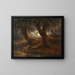 Parte della foresta alla luce della luna - Joseph Messmer — quadro incorniciato alla parete