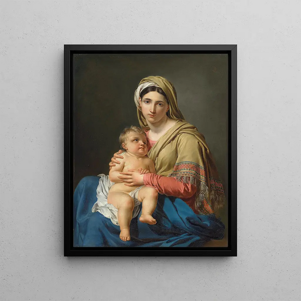 Vergine con Bambino - Joseph Paelinck — quadro incorniciato alla parete