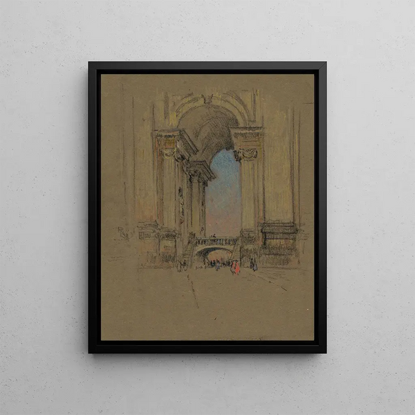 Entrée del Vaticano - Joseph Pennell — quadro incorniciato alla parete