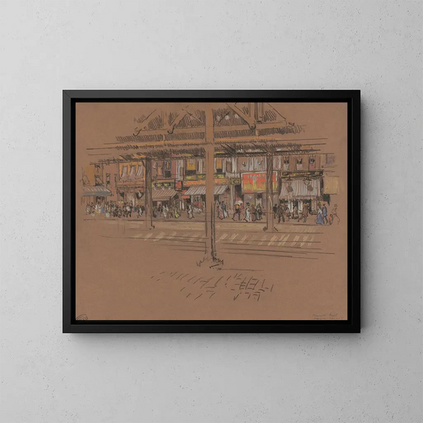 Avenue du Sixième - Joseph Pennell — quadro incorniciato alla parete