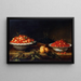 Nature morte con piatto di ciliegie - Joseph Plepp — quadro incorniciato alla parete