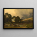 Paesaggio in Savoia - Joseph Quinaux — quadro incorniciato alla parete