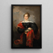 Portrait d'une noble dame avec fleurs et châle en cachemire - Joseph Salomon — quadro incorniciato alla parete