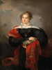 Portrait d'une noble dame avec fleurs et châle en cachemire - Joseph Salomon — vista dell’opera