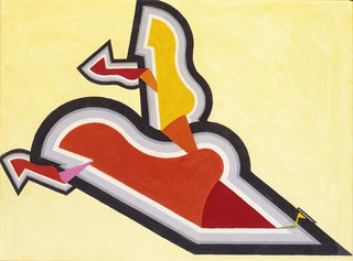 Studio in ritmo rosso e oro - Joseph Schillinger — vista dell’opera