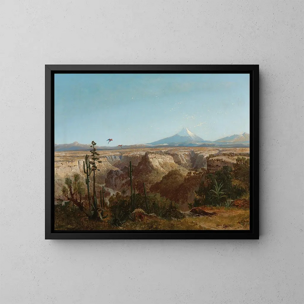 Vista del deserto di Atacama in Cile con il vulcano Licancabur sullo sfondo - Joseph Selleny — quadro incorniciato alla parete