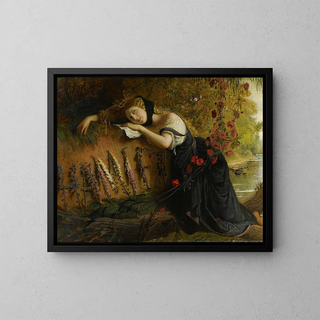 Ophelia - Joseph Severn — quadro incorniciato alla parete