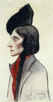 Portrait de Clara Fasano - Joseph Stella — vista dell’opera