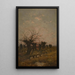 Coucher de soleil dans la Campine - Joseph Théodore Coosemans — quadro incorniciato alla parete