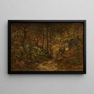 Joseph Thodore Coosemans - The Gorge aux Loups in Fontainebleau.webp