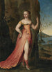 Portrait d'une dame en pied en Diane dans un paysage rocheux - Joseph Werner le Jeune — vista dell’opera