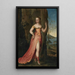 Portrait d'une dame en pied en Diane dans un paysage rocheux - Joseph Werner le Jeune — quadro incorniciato alla parete