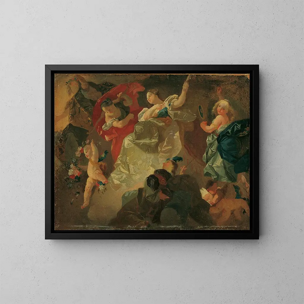 Le Virtù - Joseph Winterhalder il Giovane — quadro incorniciato alla parete