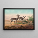 La gazella persiana - Joseph Wolf — quadro incorniciato alla parete