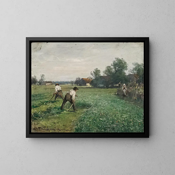 Tempo delle raccolte - Joseph Wopfner — quadro incorniciato alla parete