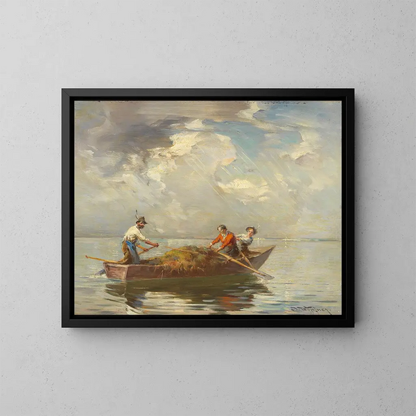 Motivo del Chiemsee - Joseph Wopfner — quadro incorniciato alla parete