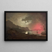 Vista del Vesuvio da Posillipo, Napoli - Joseph Wright de Derby — quadro incorniciato alla parete