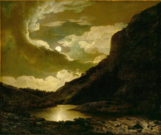Matlock Tor al chiaro di luna - Joseph Wright de Derby — vista dell’opera