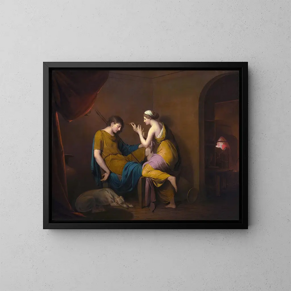 La giovane Corinzia - Joseph Wright de Derby — quadro incorniciato alla parete