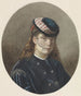 Ritratto di una giovane donna con cappello a velo - Joseph de Groot — vista dell’opera