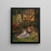 Genoveva si riposa nella foresta - Joseph von Führich — quadro incorniciato alla parete