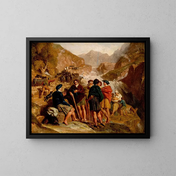 Consultazione degli Highlands - Joshua Cristall — quadro incorniciato alla parete