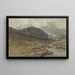 Paesaggio vicino a Llyn Ogwen, Caernarfonshire, Galles - Joshua Cristall — quadro incorniciato alla parete