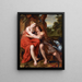 Venere e Adone - Josse De Pape — quadro incorniciato alla parete