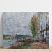 Riproduzione del dipinto Giorno di nebbia a Saint-Mammès - Alfred Sisley