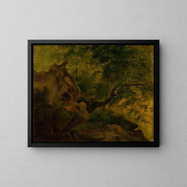 Albero sradicato - Józef Bożetech Klemens — quadro incorniciato alla parete
