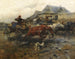 Ritorno del mercato delle carri di fieno - Józef Brandt — vista dell’opera