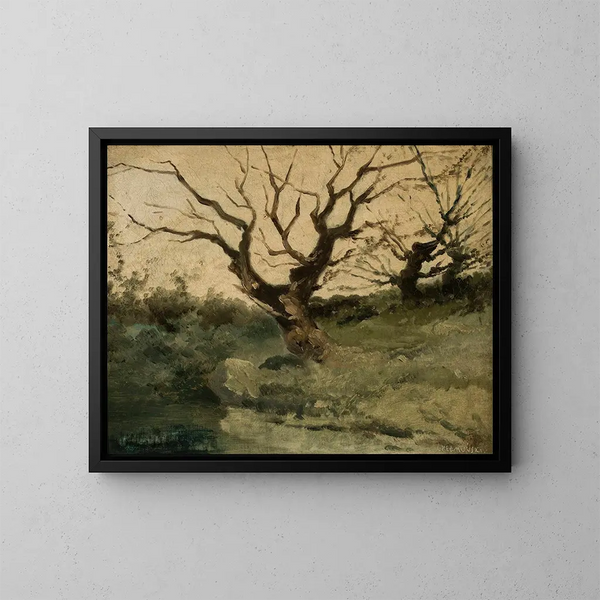 Paesaggio autunnale - Józef Chełmoński — quadro incorniciato alla parete