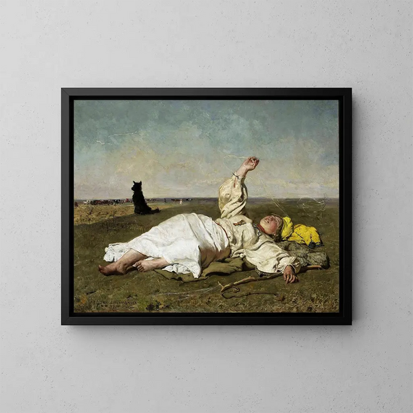 Estate indiana - Józef Chełmoński — quadro incorniciato alla parete
