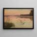 Lago al tramonto - Józef Chełmoński — quadro incorniciato alla parete