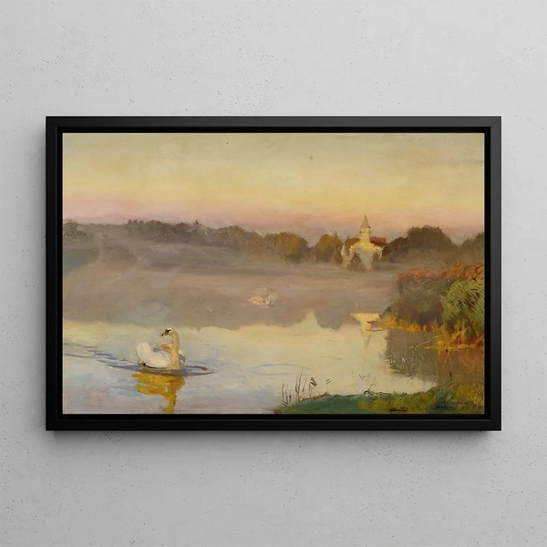 Jozef Chelmonski - Pond in Radziejowice.webp