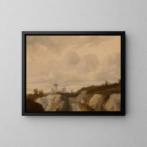 Route parmi les rochers - Józef Chełmoński — quadro incorniciato alla parete