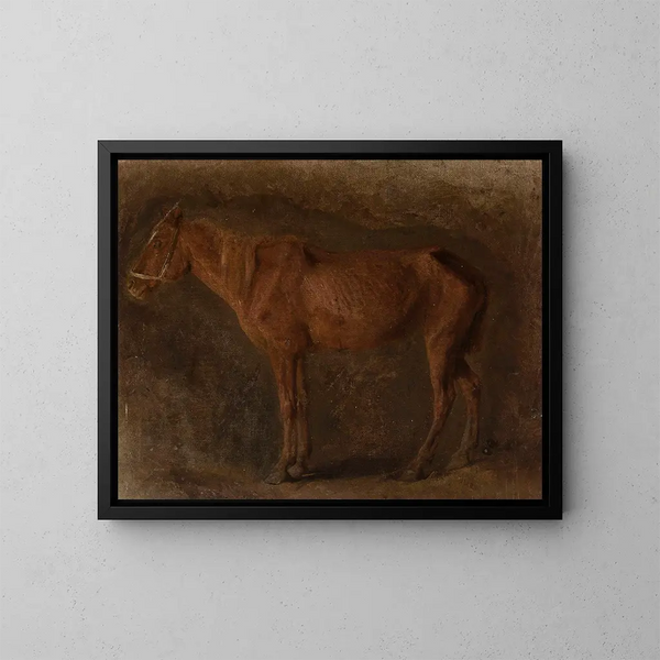 Studio di un cavallo - Józef Chełmoński — quadro incorniciato alla parete