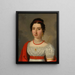 Ritratto di Anna Okolicsnyi - Józef Czauczik — quadro incorniciato alla parete