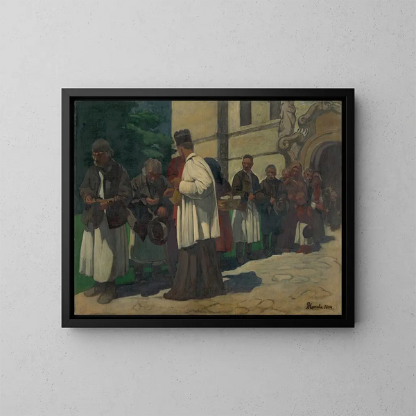 Aumône - Jozef Hanula — quadro incorniciato alla parete