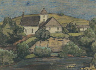 Jozef Hanula - View Of The Church.webp