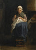 Une paysanne cousant - Jozef Israëls — vista dell’opera