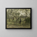 Ragazzo di campagna su una barriera di legno - Jozef Israëls — quadro incorniciato alla parete