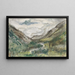Valle con montagne coperte - Jozef Israëls — quadro incorniciato alla parete