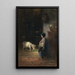 Nourrir la chèvre de compagnie - Jozef Israëls — quadro incorniciato alla parete