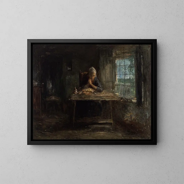 La Grâce avant les repas - Jozef Israëls — quadro incorniciato alla parete