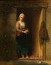 Ida, la figlia del pescatore alla porta - Jozef Israëls — vista dell’opera