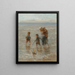 Bambini del mare Bambini che giocano tra le onde - Jozef Israëls — quadro incorniciato alla parete