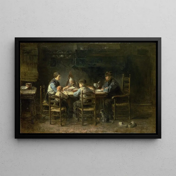 Jozef Israls - Peasant family at the table.webp
