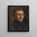 Ritratto di un giovane uomo - Jozef Israëls — quadro incorniciato alla parete